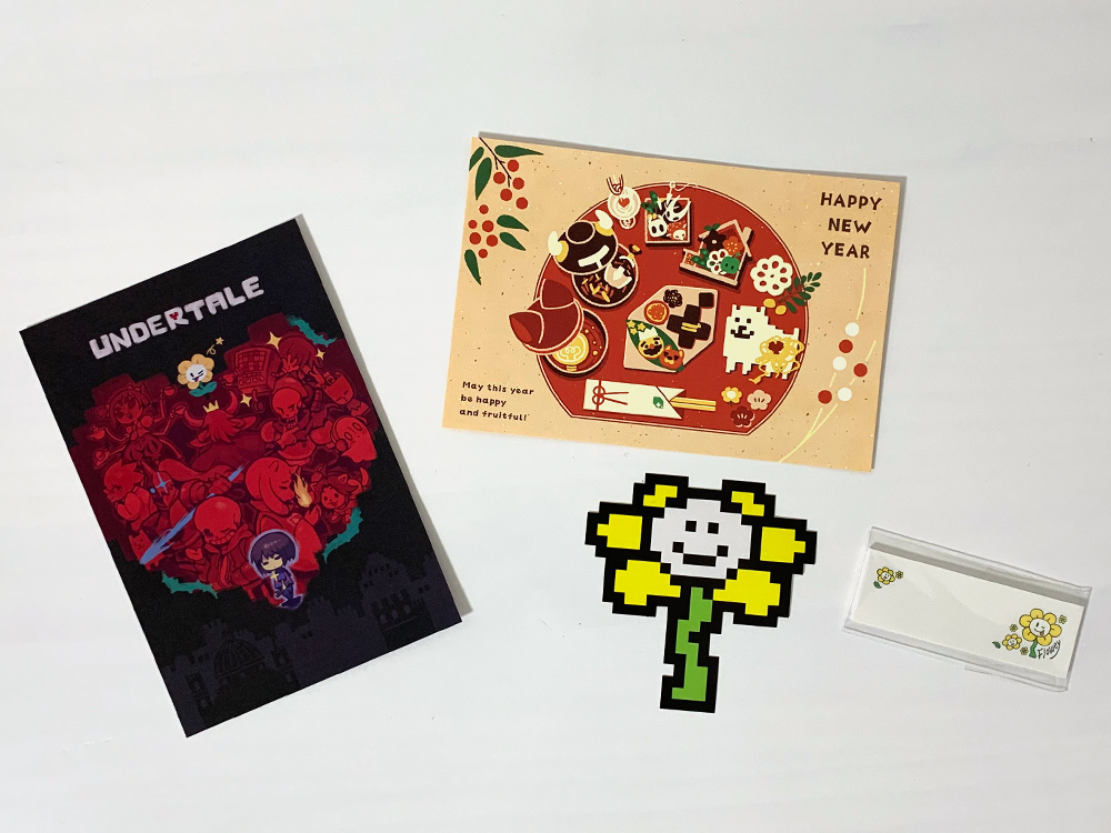 アンダーテール UNDERTALE 公式 年賀状 ファンゲーマー ポストカード