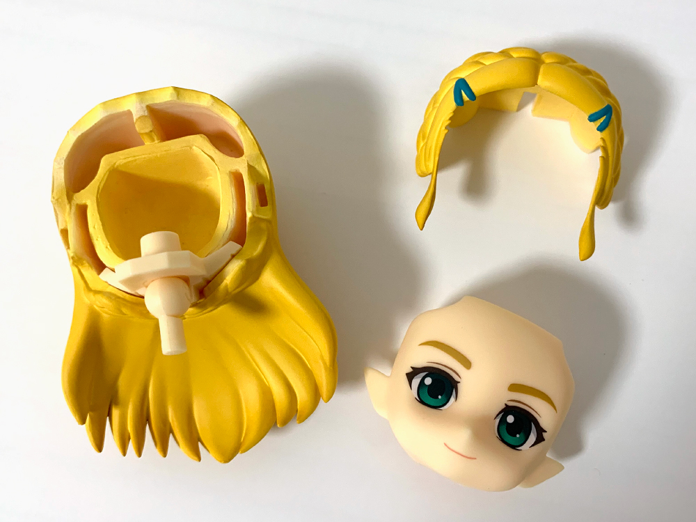 ねんどろいどゼルダ姫の頭パーツ内訳