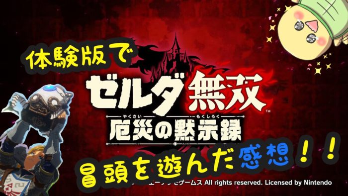 ゼルダ無双厄災の黙示録 体験版の感想 めちゃ面白かった 発売が待ち遠しい フラッフィーライフ